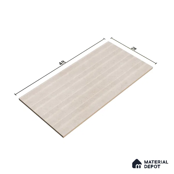 Highlighter Wall Tile TL 06123 B Marmi Crema Decor 4 ft x 2 ft Vitrified Matte Finish - 9 mm | 4 Random Design | Suitable For Living Room, Bedroom, Bathroom, Kitchen (Sample)