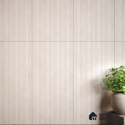 Highlighter Wall Tile TL 06123 B Marmi Crema Decor 4 ft x 2 ft Vitrified Matte Finish - 9 mm | 4 Random Design | Suitable For Living Room, Bedroom, Bathroom, Kitchen
