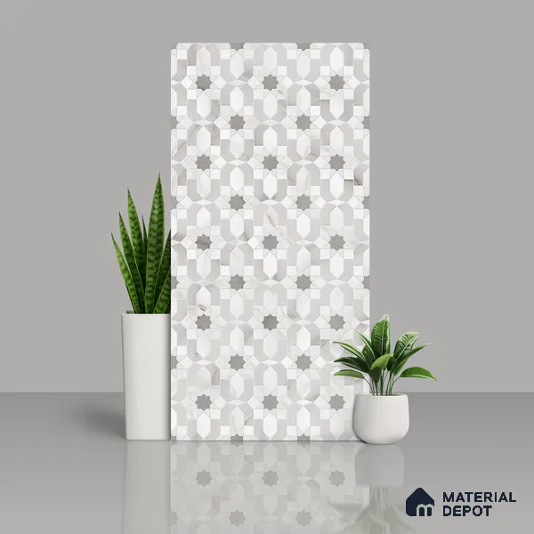 Highlighter Wall Tile TL 05519 B Prestige Imperial Onyx Decor 2 ft x 4 ft Vitrified Glue Matte Finish - 9 mm  | Suitable for Living Room, Bedroom, Bathroom (Sample)