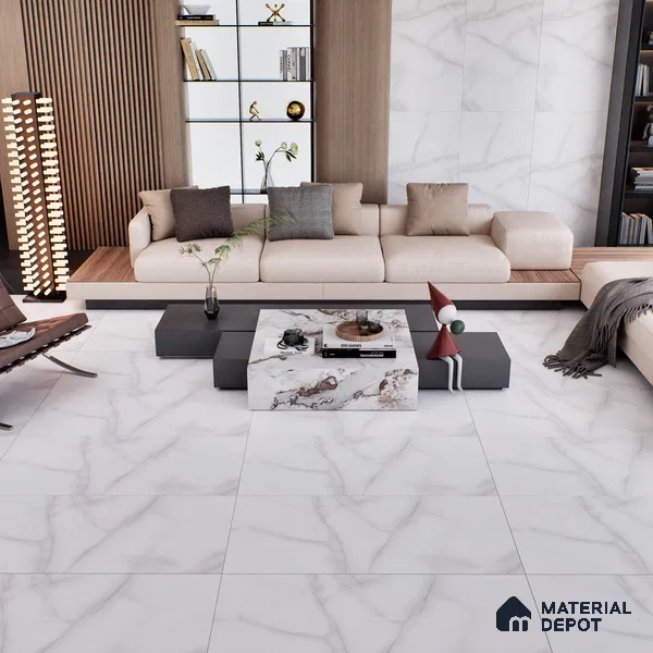 Marble Floor & Wall Tile TL 05519 Prestige Imperial Onyx 2 ft x 4 ft Vitrified Matte Finish - 9 mm | 4 Random Design | Suitable for Living Room, Bedroom, Bathroom
