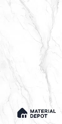 Marble Floor & Wall Tile TL 05514 Prestige Imperial Statuario 2 ft x 4 ft Vitrified Matte Finish - 9 mm | 5 Random Design | Suitable for Living Room, Bedroom, Bathroom (Sample)