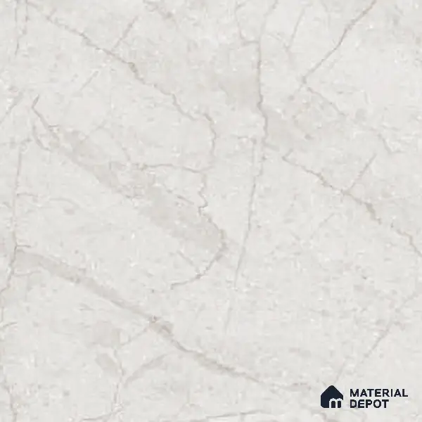 Grey Marble Floor Tile TL 06732 Lustra Cascade Pearlwalk 12 Inch x 12 Inch Ceramic Carving Matte Finish - 9 mm | | Suitable for Living Room, Bedroom, Bathroom