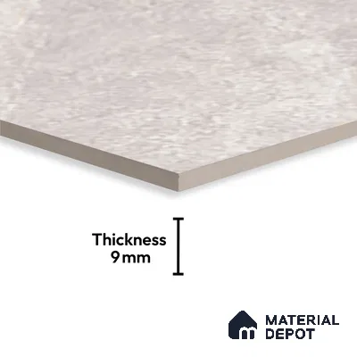 Marble Floor & Wall Tile TL 06837 Lustra Nordic Snowveil 6 ft x 4 ft Carving Matte Finish Vitrified Large Format Tile - 9 mm | Suitable for Living Room, Bedroom, Bathroom | Adhesive and Spacers Must be Used During Installation