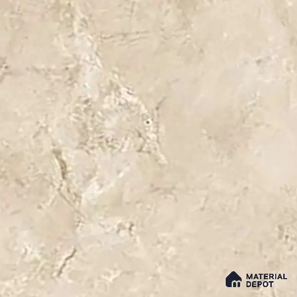 Cream Marble Floor & Wall Tile TL 06710 Gravier Chestnut Cream 2 ft x 4 ft Vitrified Glossy Finish - 9 mm | 5 Random Design | Suitable for Living Room, Bedroom, Bathroom