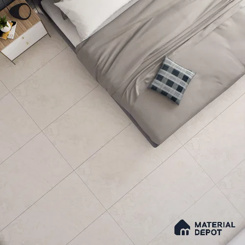 Cream Marble Floor & Wall Tile TL 06705 Prestige Golden Orchard 2 ft x 4 ft Vitrified Carving Matte Finish - 9 mm | 4 Random Design | Suitable for Living Room, Bedroom, Bathroom