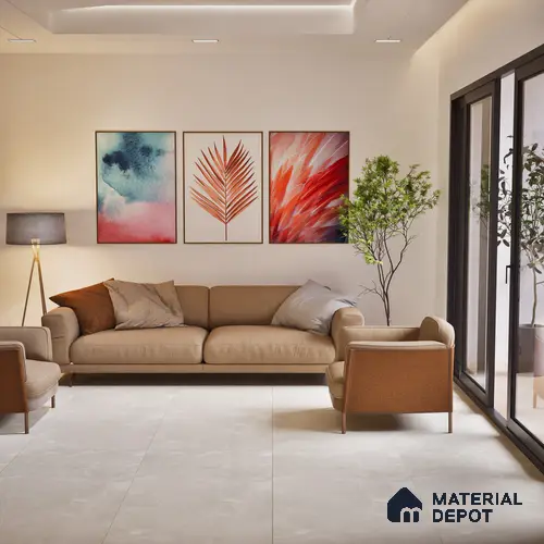 White Marble Floor & Wall Tile TL 07691 Onyx Elegant Bianco 4 ft x 2 ft Vitrified Carving Matte Finish - 9 mm | | Suitable for Living Room, Bedroom, Bathroom