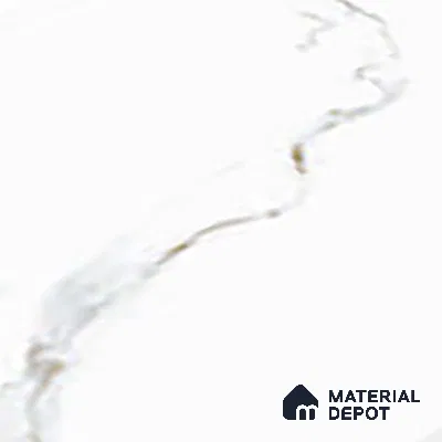 White Marble Wall Tile TL 06719 Lustra Nova Fabrique 2 ft x 1 ft Ceramic Glossy Finish - 9 mm |  | Suitable for Living Room, Bedroom, Bathroom