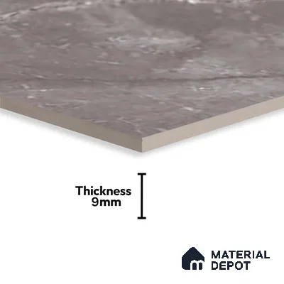 Grey Marble Wall Tile TL 06758 B Lustra Urban Stone 2 ft x 1 ft Ceramic Glossy Finish - 9 mm |  | Suitable for Living Room, Bedroom, Bathroom