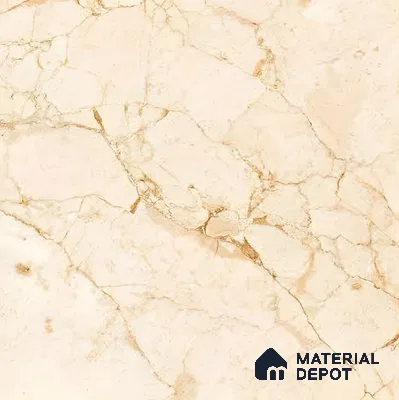 Marble Wall & Floor Tile TL 05223 B Marbella Warm Cream 2 ft x 2 ft Porcelain Matte Finish 8 mm | Suitable for Living Room, Bedroom, Bathroom, Kitchen & Balcony