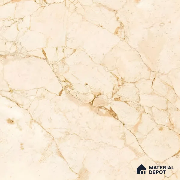 Marble Wall & Floor Tile TL 05223 B Marbella Warm Cream 2 ft x 2 ft Porcelain Matte Finish 8 mm | Suitable for Living Room, Bedroom, Bathroom, Kitchen & Balcony