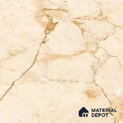 Marble Wall & Floor Tile TL 05223 B Marbella Warm Cream 2 ft x 2 ft Porcelain Matte Finish 8 mm | Suitable for Living Room, Bedroom, Bathroom, Kitchen & Balcony