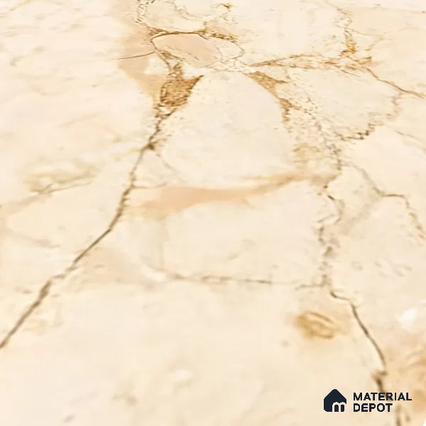 Marble Wall & Floor Tile TL 05223 B Marbella Warm Cream 2 ft x 2 ft Porcelain Matte Finish 8 mm | Suitable for Living Room, Bedroom, Bathroom, Kitchen & Balcony