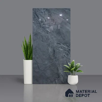 Budget Friendly Marble Wall & Floor Tile Value for Money TL 06307 B Amber Dark 4 ft x 2 ft - Vitrified Glossy Finish -9 mm | Suitable for Living Room, Bedroom & Bathroom (Sample)