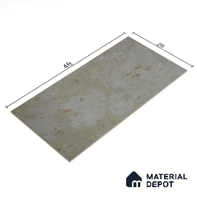 Budget Friendly Marble Wall & Floor Tile Value for Money TL 06300 Brown Sand 4 ft x 2 ft - Vitrified Glossy Finish -9 mm | Suitable for Living Room, Bedroom & Bathroom (Sample)
