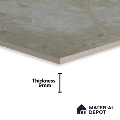 Budget Friendly Marble Wall & Floor Tile Value for Money TL 06300 Brown Sand 4 ft x 2 ft - Vitrified Glossy Finish -9 mm | Suitable for Living Room, Bedroom & Bathroom (Sample)
