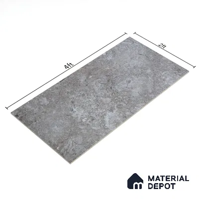Budget Friendly Marble Wall & Floor Tile Value for Money TL 06295 Chestnut Brown 4 ft x 2 ft - Vitrified Glossy Finish -9 mm | Suitable for Living Room, Bedroom & Bathroom (Sample)