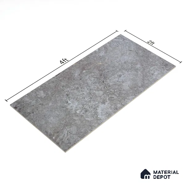 Budget Friendly Marble Wall & Floor Tile Value for Money TL 06295 Chestnut Brown 4 ft x 2 ft - Vitrified Glossy Finish -9 mm | Suitable for Living Room, Bedroom & Bathroom (Sample)
