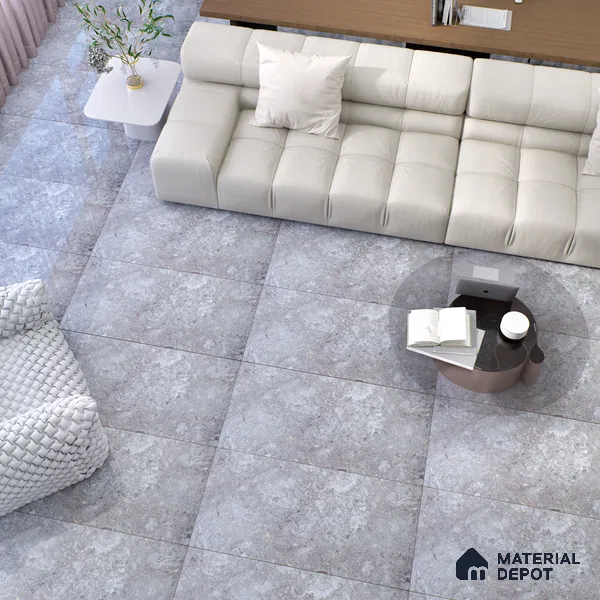 Budget Friendly Marble Wall & Floor Tile Value for Money TL 06295 Chestnut Brown 4 ft x 2 ft - Vitrified Glossy Finish -9 mm | Suitable for Living Room, Bedroom & Bathroom (Sample)