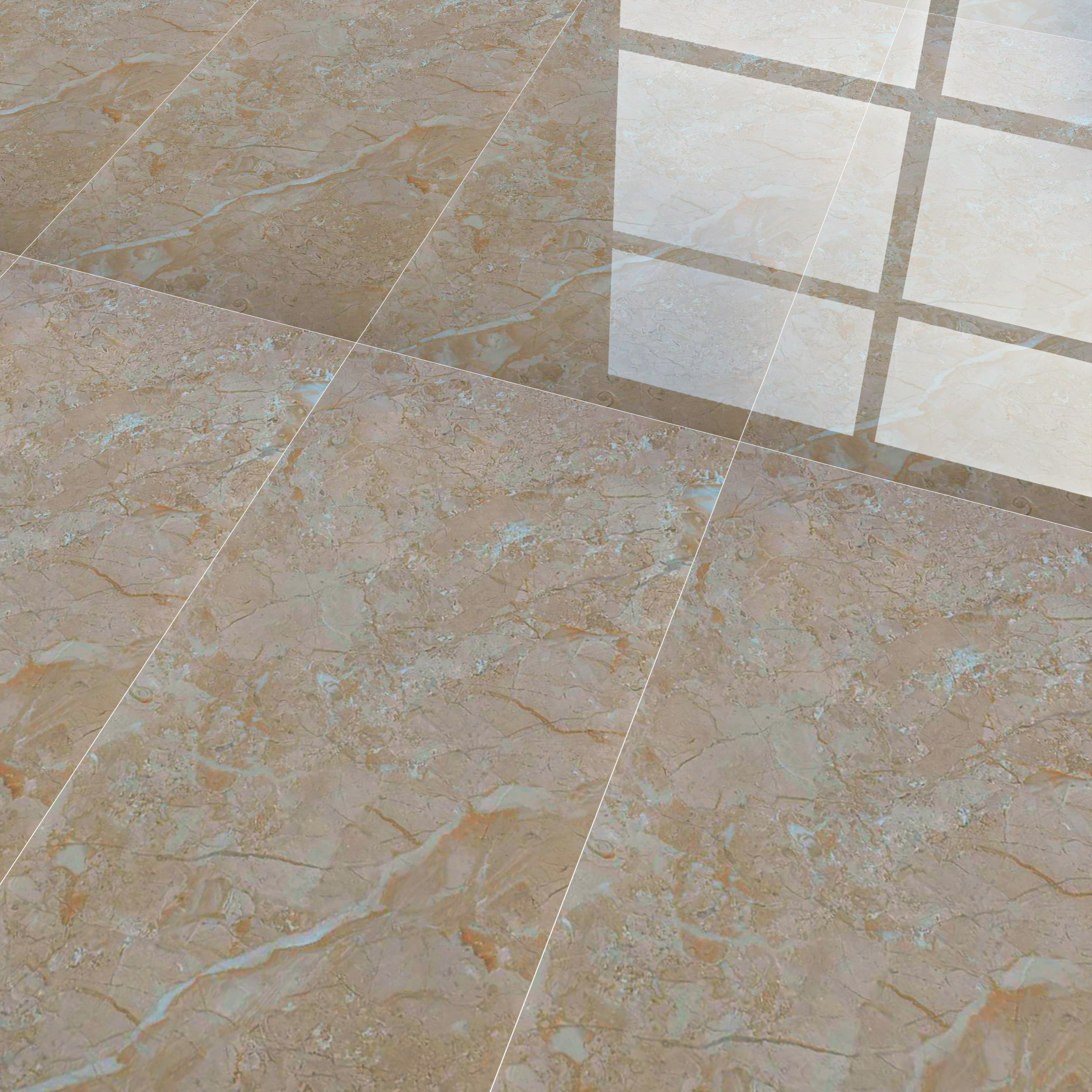 Budget Friendly Marble Wall & Floor Tile Value for Money TL 06293 Cosmic Brown 4 ft x 2 ft - Vitrified Glossy Finish -9 mm | Suitable for Living Room, Bedroom & Bathroom (Sample)