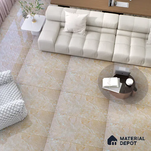 Budget Friendly Marble Wall & Floor Tile Value for Money TL 06293 Cosmic Brown 4 ft x 2 ft - Vitrified Glossy Finish -9 mm | Suitable for Living Room, Bedroom & Bathroom