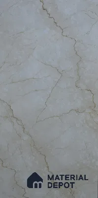 Budget Friendly Marble Wall & Floor Tile Value for Money TL 06308 Cream Glow 4 ft x 2 ft - Vitrified Glossy Finish -9 mm | Suitable for Living Room, Bedroom & Bathroom (Sample)