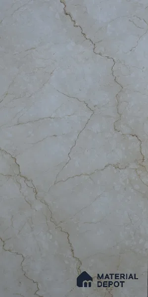 Budget Friendly Marble Wall & Floor Tile Value for Money TL 06308 Cream Glow 4 ft x 2 ft - Vitrified Glossy Finish -9 mm | Suitable for Living Room, Bedroom & Bathroom (Sample)