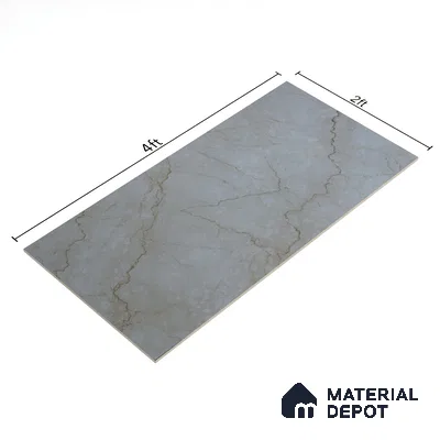Budget Friendly Marble Wall & Floor Tile Value for Money TL 06308 Cream Glow 4 ft x 2 ft - Vitrified Glossy Finish -9 mm | Suitable for Living Room, Bedroom & Bathroom (Sample)