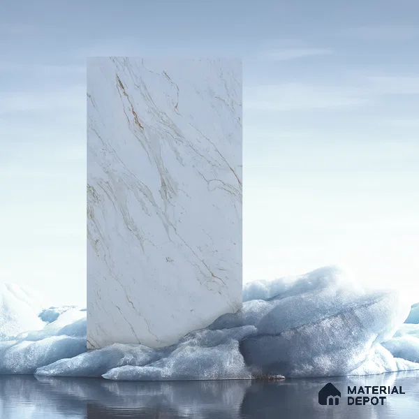 Budget Friendly Marble Wall & Floor Tile Value for Money TL 06301 Crimson Pearl 4 ft x 2 ft - Vitrified Glossy Finish -9 mm | Suitable for Living Room, Bedroom & Bathroom (Sample)