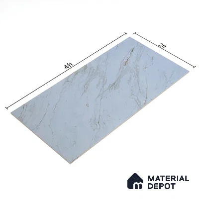 Budget Friendly Marble Wall & Floor Tile Value for Money TL 06301 Crimson Pearl 4 ft x 2 ft - Vitrified Glossy Finish -9 mm | Suitable for Living Room, Bedroom & Bathroom (Sample)