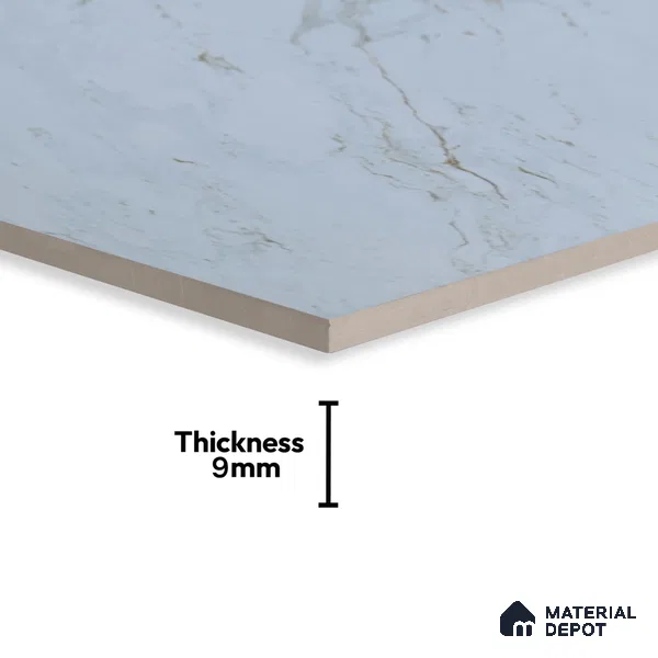 Budget Friendly Marble Wall & Floor Tile Value for Money TL 06301 Crimson Pearl 4 ft x 2 ft - Vitrified Glossy Finish -9 mm | Suitable for Living Room, Bedroom & Bathroom (Sample)