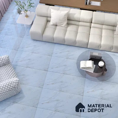 Budget Friendly Marble Wall & Floor Tile Value for Money TL 06301 Crimson Pearl 4 ft x 2 ft - Vitrified Glossy Finish -9 mm | Suitable for Living Room, Bedroom & Bathroom (Sample)