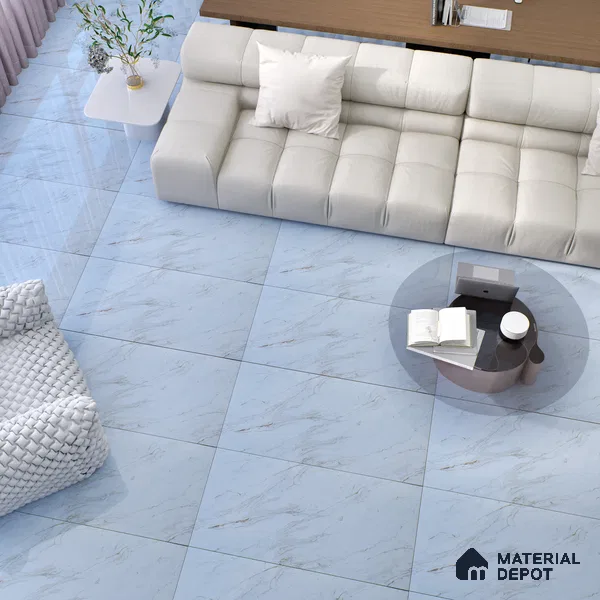 Budget Friendly Marble Wall & Floor Tile Value for Money TL 06301 Crimson Pearl 4 ft x 2 ft - Vitrified Glossy Finish -9 mm | Suitable for Living Room, Bedroom & Bathroom (Sample)
