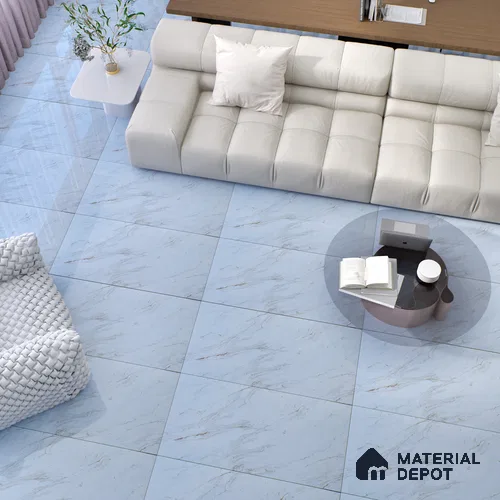 Budget Friendly Marble Wall & Floor Tile Value for Money TL 06301 Crimson Pearl 4 ft x 2 ft - Vitrified Glossy Finish -9 mm | Suitable for Living Room, Bedroom & Bathroom