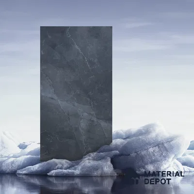 Budget Friendly Marble Wall & Floor Tile Value for Money TL 06298 Grey Mist 4 ft x 2 ft - Vitrified Glossy Finish -9 mm | Suitable for Living Room, Bedroom & Bathroom (Sample)