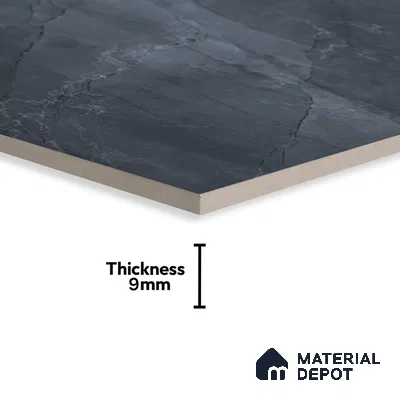 Budget Friendly Marble Wall & Floor Tile Value for Money TL 06298 Grey Mist 4 ft x 2 ft - Vitrified Glossy Finish -9 mm | Suitable for Living Room, Bedroom & Bathroom (Sample)