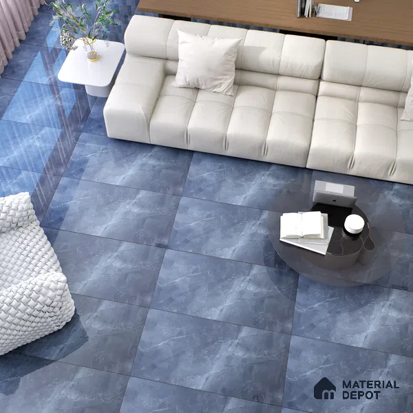 Budget Friendly Marble Wall & Floor Tile Value for Money TL 06298 Grey Mist 4 ft x 2 ft - Vitrified Glossy Finish -9 mm | Suitable for Living Room, Bedroom & Bathroom (Sample)
