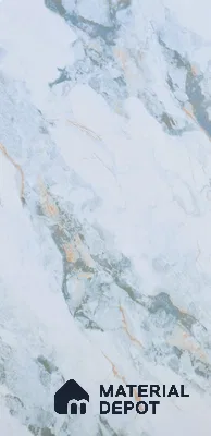 Budget Friendly Marble Wall & Floor Tile Value for Money TL 06310 Ice Luxe 4 ft x 2 ft - Vitrified Glossy Finish -9 mm | Suitable for Living Room, Bedroom & Bathroom