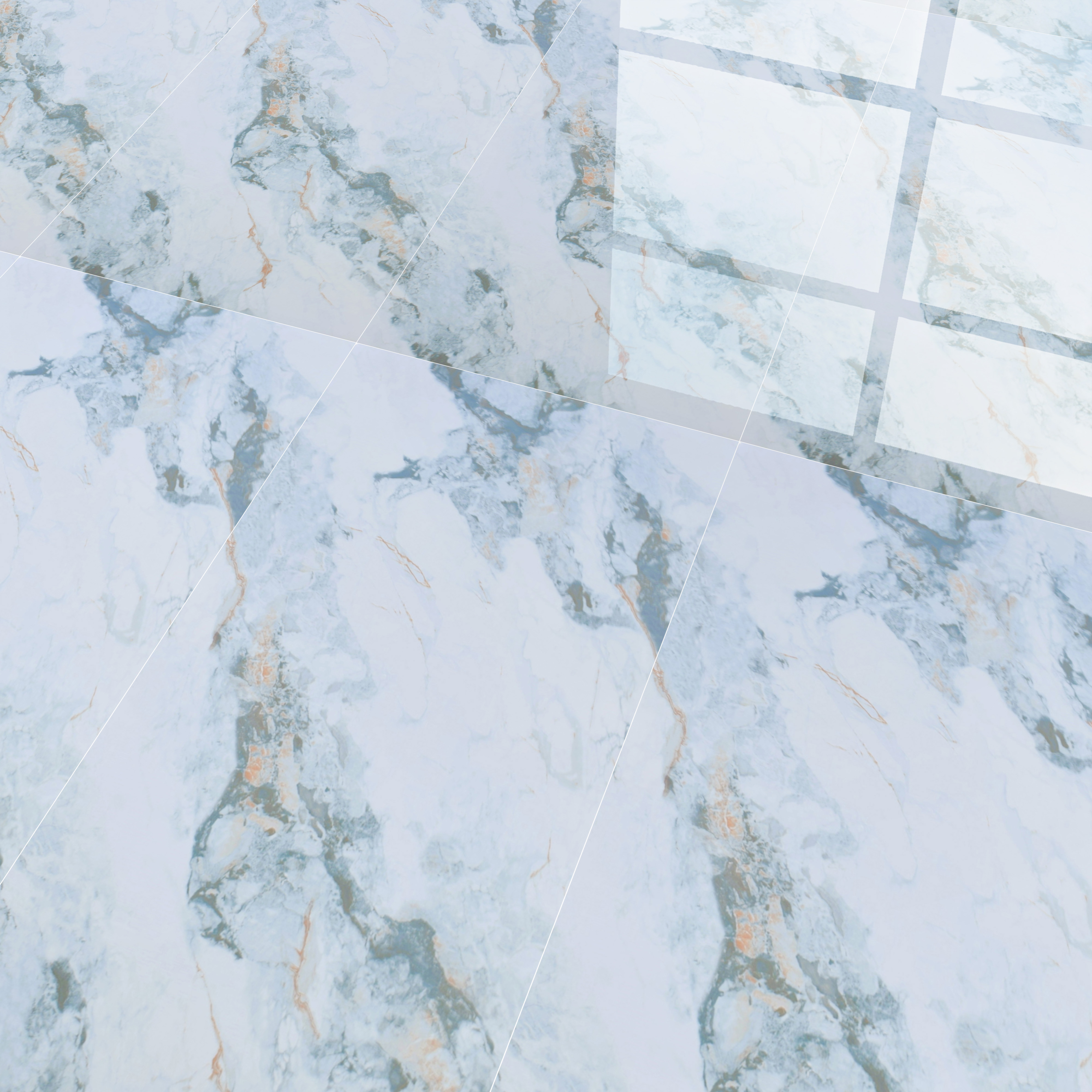 Budget Friendly Marble Wall & Floor Tile Value for Money TL 06310 Ice Luxe 4 ft x 2 ft - Vitrified Glossy Finish -9 mm | Suitable for Living Room, Bedroom & Bathroom
