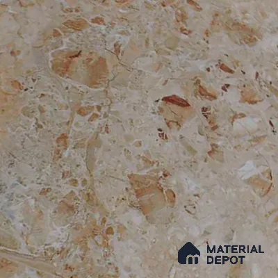 Budget Friendly Marble Wall & Floor Tile Value for Money TL 06290 Ivory Dream 4 ft x 2 ft - Vitrified Glossy Finish -9 mm | Suitable for Living Room, Bedroom & Bathroom (Sample)
