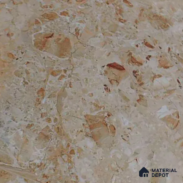 Budget Friendly Marble Wall & Floor Tile Value for Money TL 06290 Ivory Dream 4 ft x 2 ft - Vitrified Glossy Finish -9 mm | Suitable for Living Room, Bedroom & Bathroom (Sample)