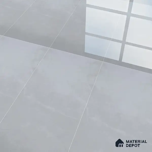 Budget Friendly Marble Wall & Floor Tile Value for Money TL 06299 Moonlight White 4 ft x 2 ft - Vitrified Glossy Finish -9 mm | Suitable for Living Room, Bedroom & Bathroom