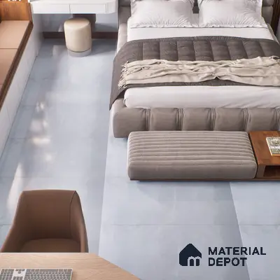 Budget Friendly Marble Wall & Floor Tile Value for Money TL 06299 Moonlight White 4 ft x 2 ft - Vitrified Glossy Finish -9 mm | Suitable for Living Room, Bedroom & Bathroom