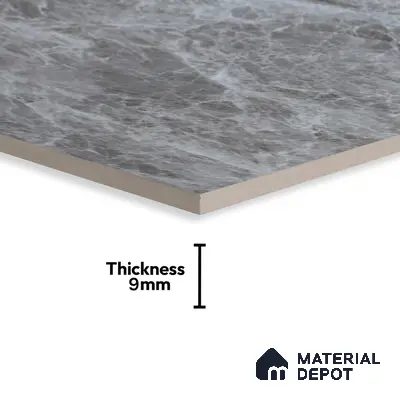 Budget Friendly Marble Wall & Floor Tile Value for Money TL 06294 Natural Rhythm 4 ft x 2 ft - Vitrified Glossy Finish -9 mm | Suitable for Living Room, Bedroom & Bathroom