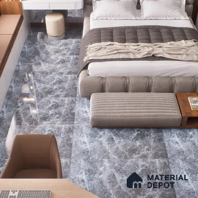 Budget Friendly Marble Wall & Floor Tile Value for Money TL 06294 Natural Rhythm 4 ft x 2 ft - Vitrified Glossy Finish -9 mm | Suitable for Living Room, Bedroom & Bathroom