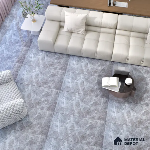 Budget Friendly Marble Wall & Floor Tile Value for Money TL 06294 Natural Rhythm 4 ft x 2 ft - Vitrified Glossy Finish -9 mm | Suitable for Living Room, Bedroom & Bathroom