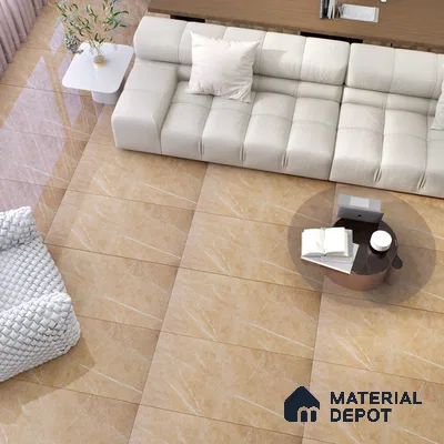 Budget Friendly Marble Wall & Floor Tile Value for Money TL 06296 Prismatic Brown 4 ft x 2 ft - Vitrified Glossy Finish -9 mm | Suitable for Living Room, Bedroom & Bathroom (Sample)