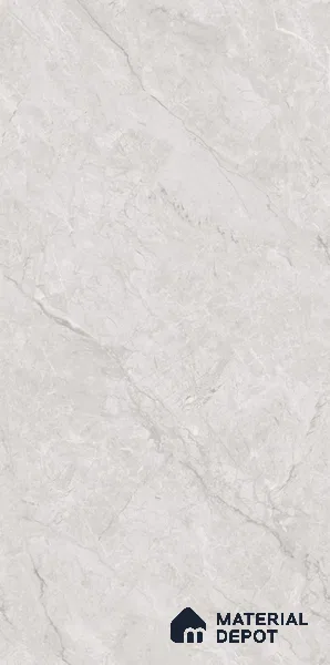Marble Wall & Floor Tile TL 06178 Flutura Opel Grey 4 ft x 2 ft Vitrified Lustera Effect Feather Feel Matte Finish - 8.5 mm | 4 Random Design | Suitable for Living Room, Bedroom, Bathroom