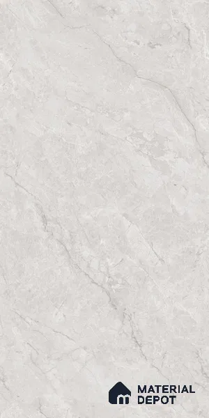 Marble Wall & Floor Tile TL 06178 Flutura Opel Grey 4 ft x 2 ft Vitrified Lustera Effect Feather Feel Matte Finish - 8.5 mm | 4 Random Design | Suitable for Living Room, Bedroom, Bathroom