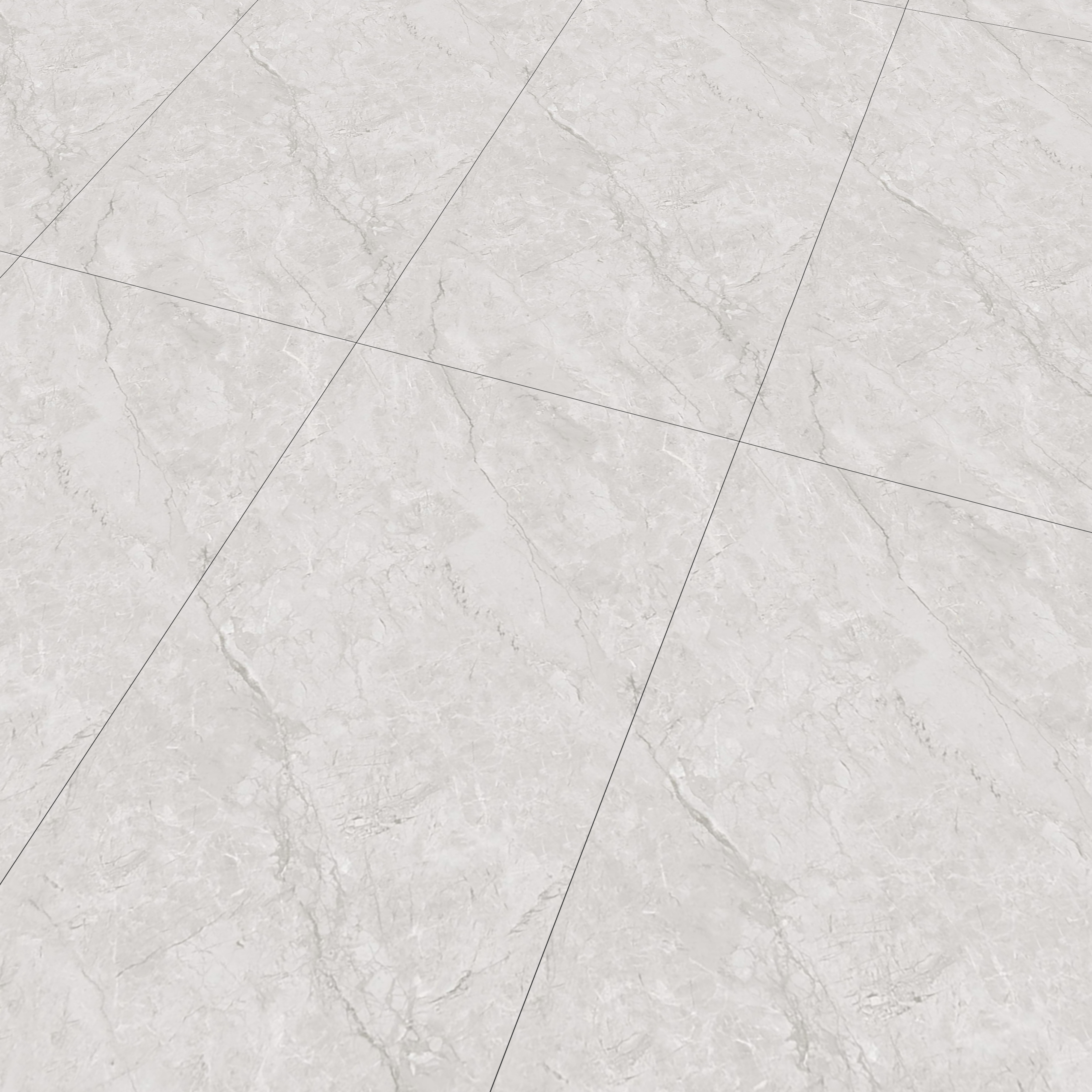 Marble Wall & Floor Tile TL 06178 Flutura Opel Grey 4 ft x 2 ft Vitrified Lustera Effect Feather Feel Matte Finish - 8.5 mm | 4 Random Design | Suitable for Living Room, Bedroom, Bathroom