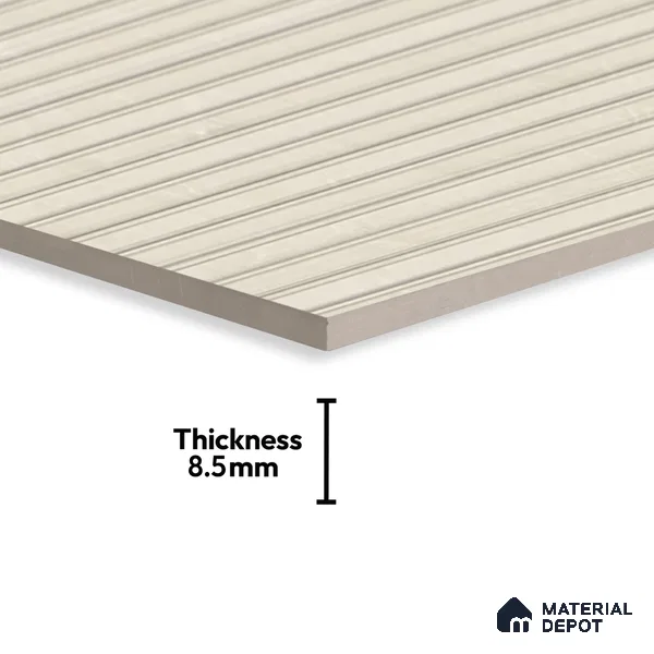 Punch Wall Tile TL 06168 B Flutura Elegance Crema Comb 4 ft x 2 ft Vitrified Lustera Effect Feather Feel Matte Finish - 8.5 mm | Suitable for Living Room, Bedroom, Bathroom
